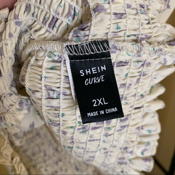 Tank w purple flower detail - Picture 2 of 2